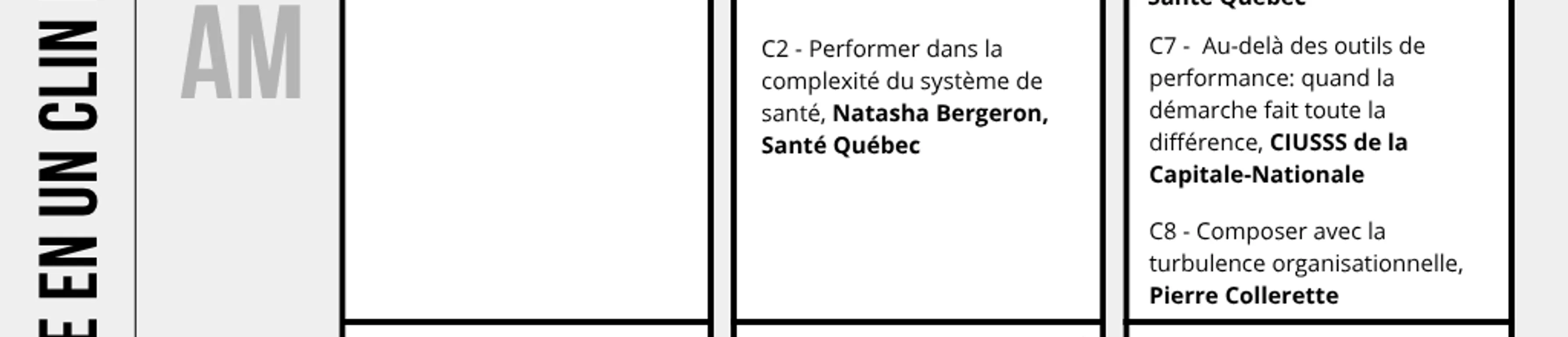 Programme en un clin d'oeil - RVAC 2026