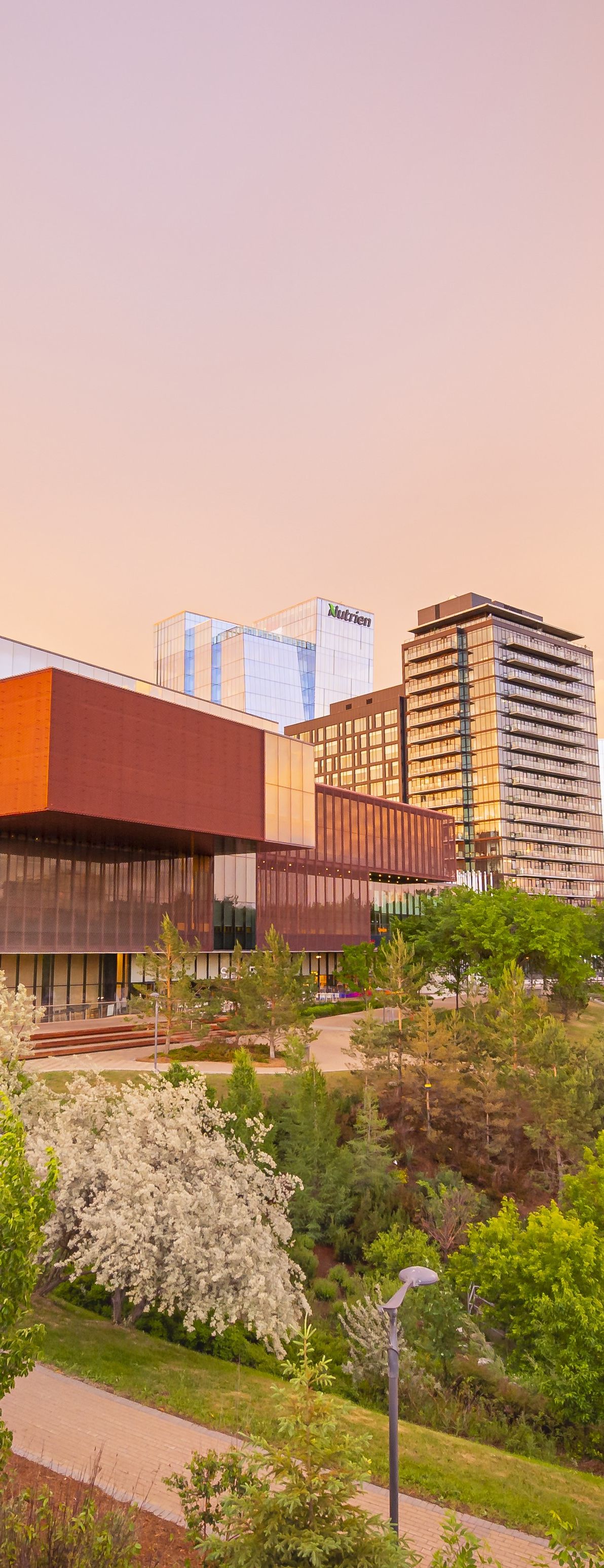 View of the Remai Modern from Riverbank