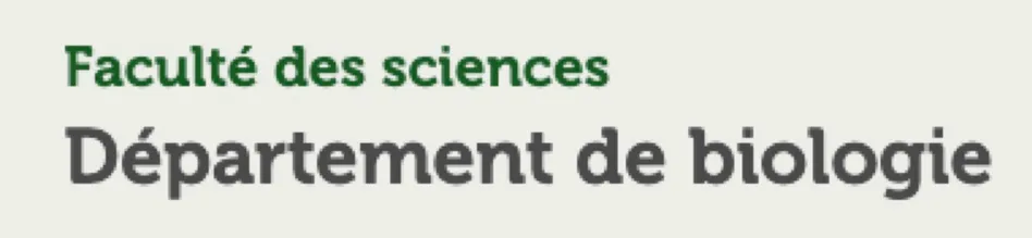 Département de biologie