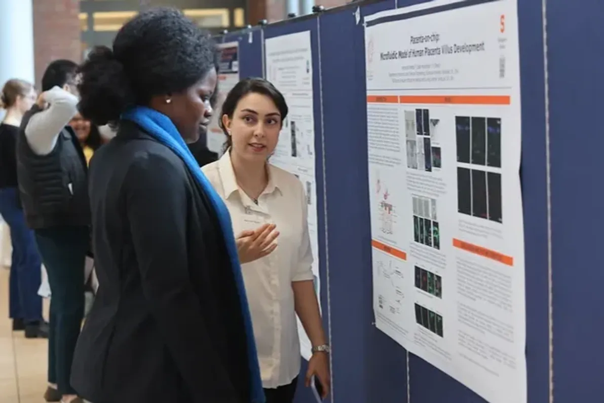 Student poster presentation.