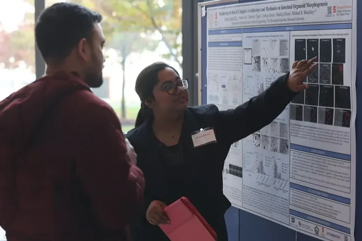 Student poster presentation.