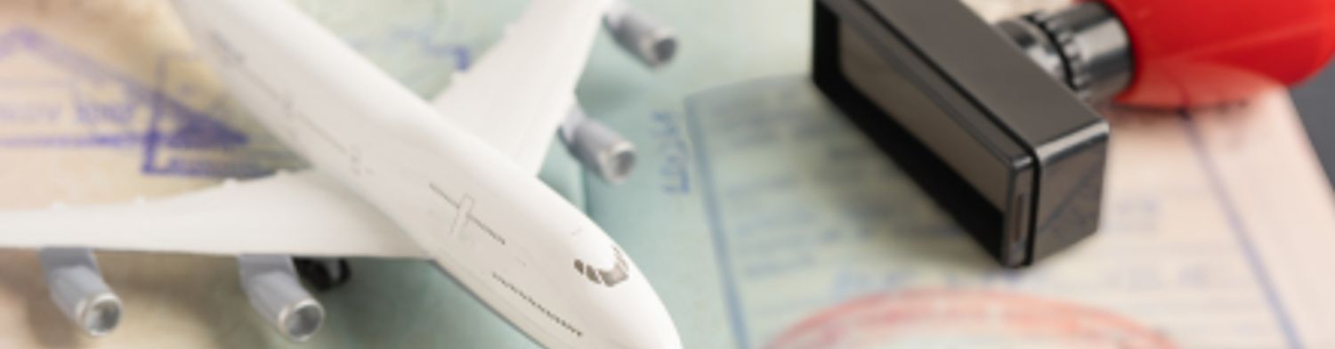 Plane and passport image