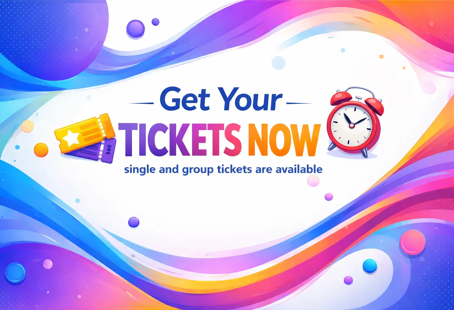 Single and Group Tickets Available