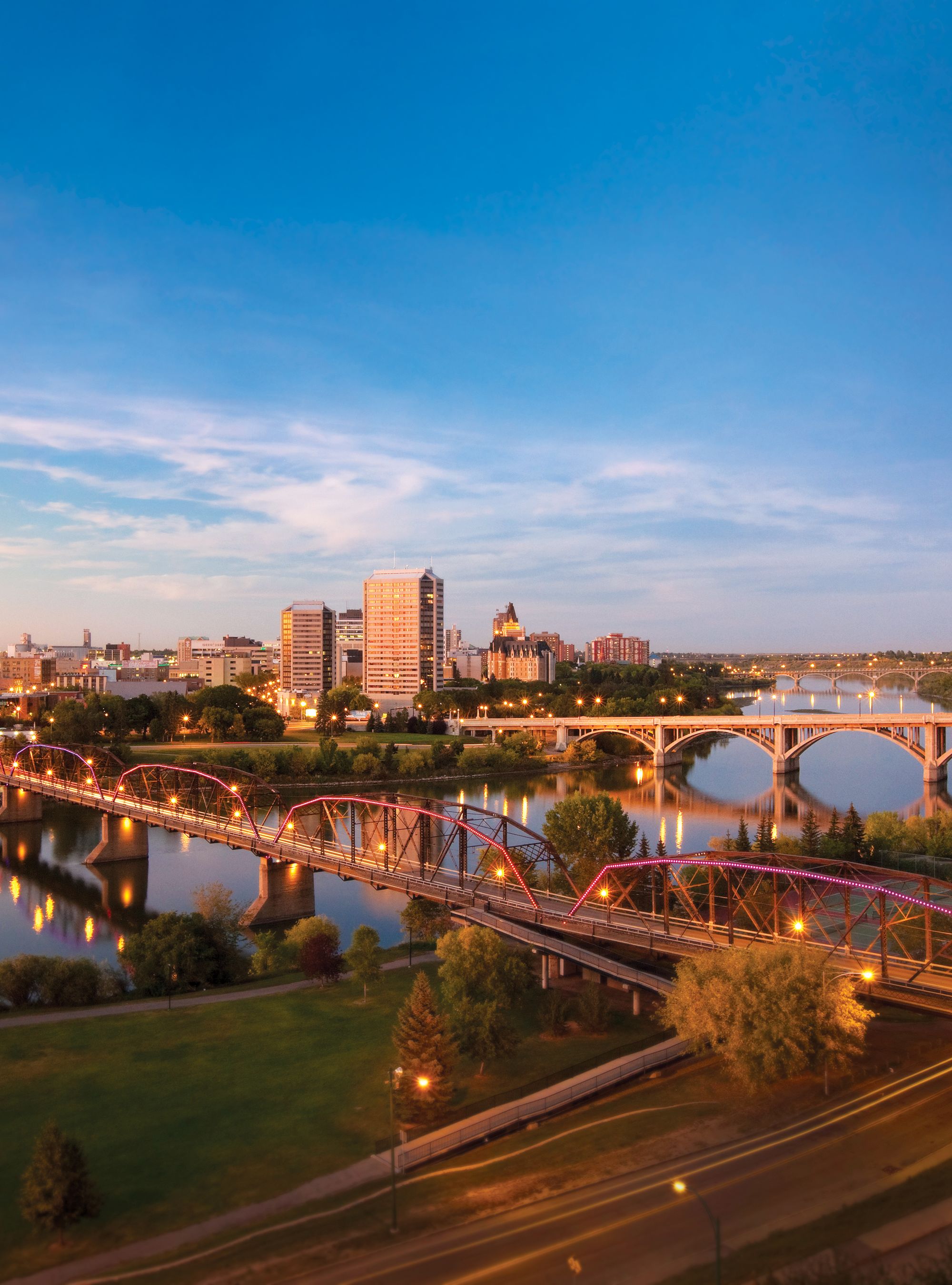 Saskatoon River Valley and Bridges