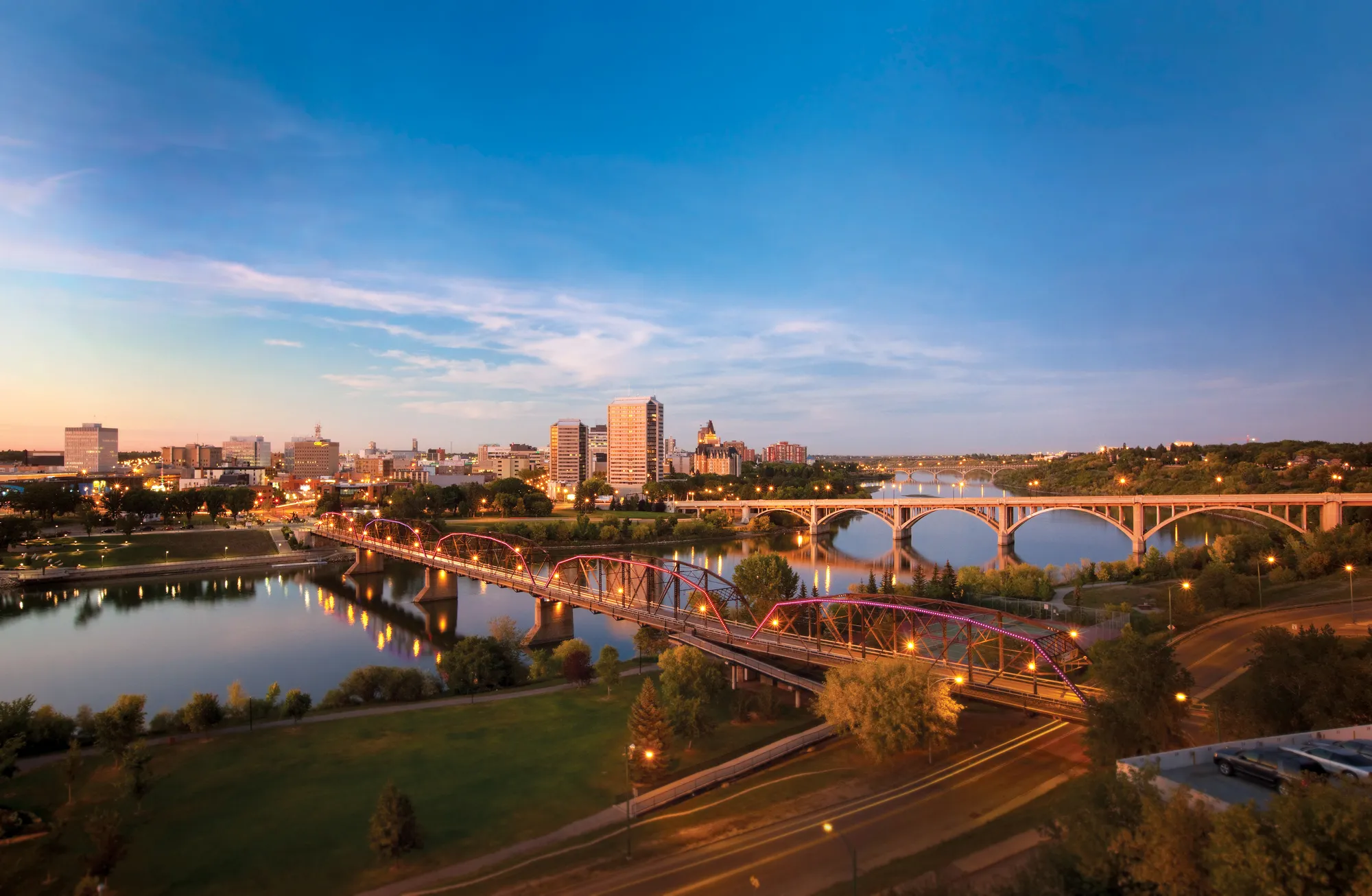 Saskatoon River Valley and Bridges