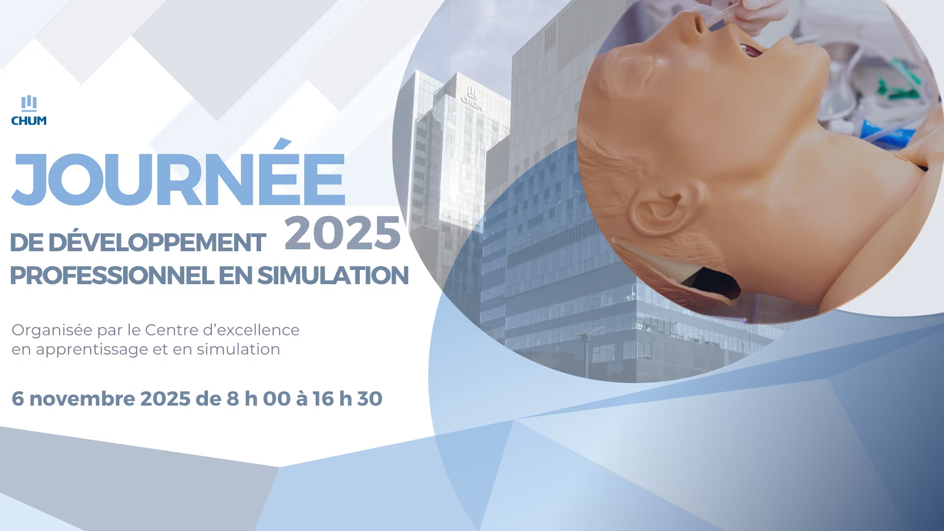 Schedule - Journée de développement professionnel en simulation 2025
