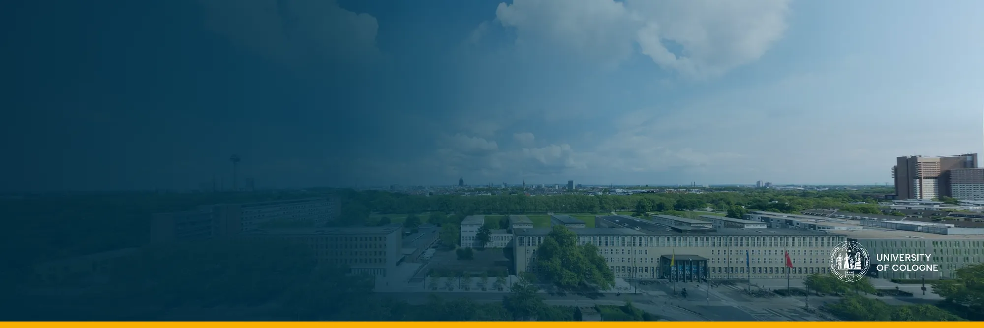 Aerial view of the campus of the University of Cologne
