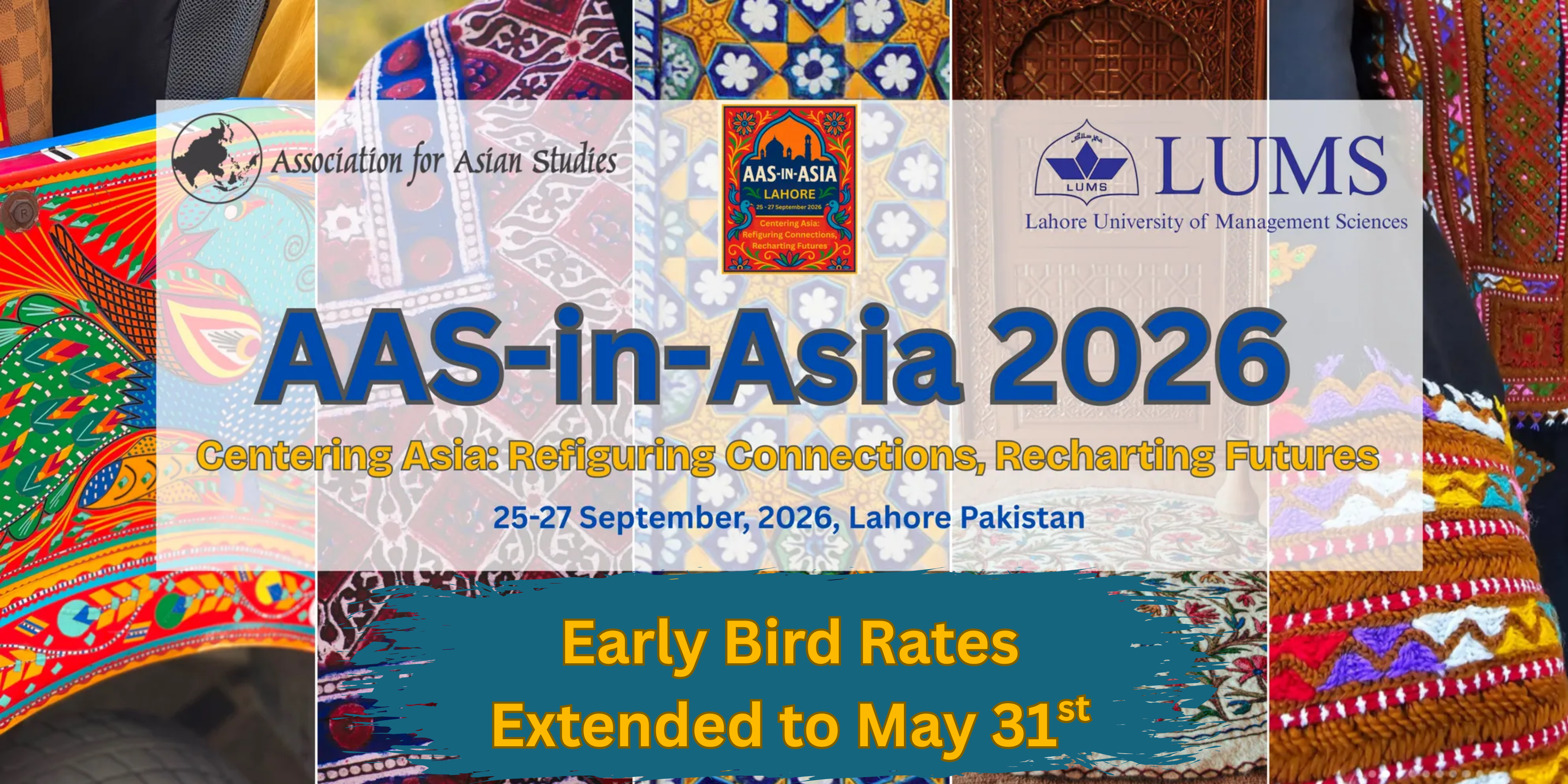 Official AAS-in-Asia Lahore 2026 Conference Banner