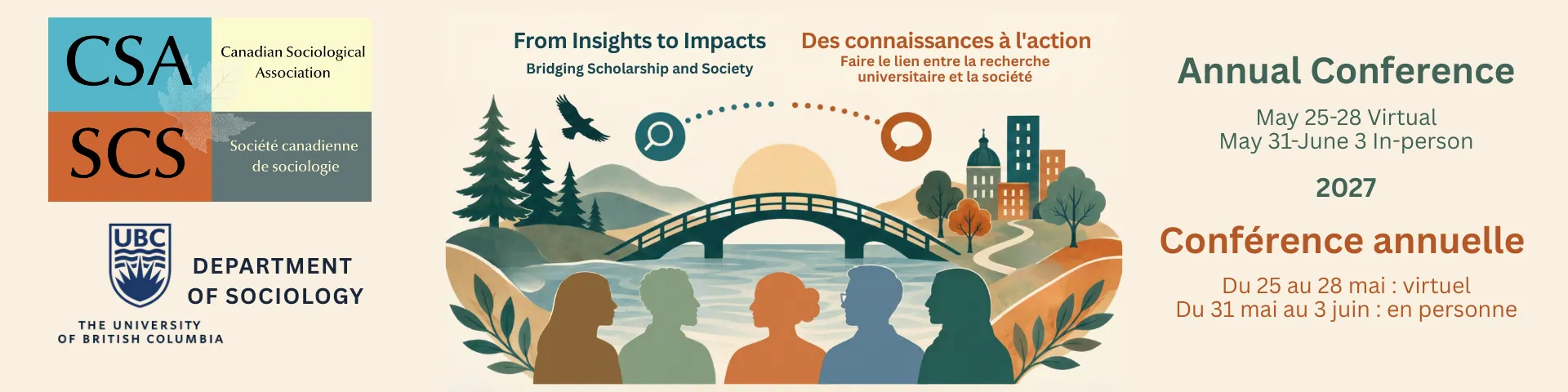 CSA-SCS Conference website banner