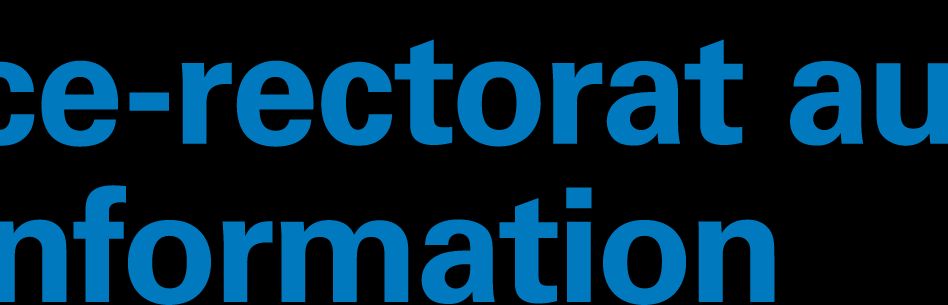 Vice-rectorat aux systèmes d'information