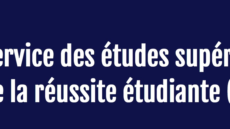 INRS - Service des études supérieures et de la réussite étudiante (SESRE)