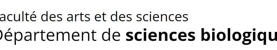 Département de sciences biologiques