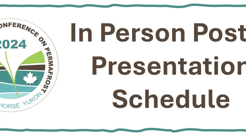 Poster Presentation Schedule (Updated June 2)