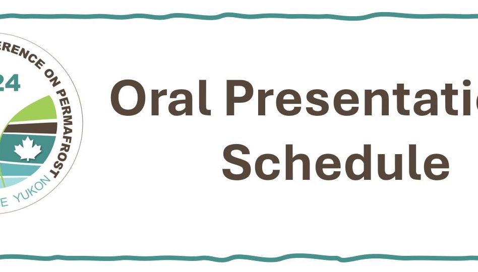 Oral Presentations Schedule (Updated June 2)