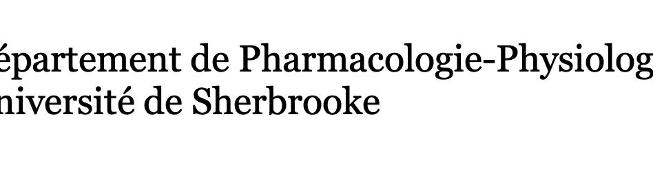 Département de pharmacologie de l'UdeS